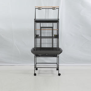 Jaula Clásica de Lujo <span class=keywords><strong>para</strong></span> Pájaros con Marco de Acero Inoxidable y Recubrimiento en Polvo, Bloqueable y Duradera <span class=keywords><strong>para</strong></span> Pájaros Pequeños, Uso Interior/Exterior - Product Image 6