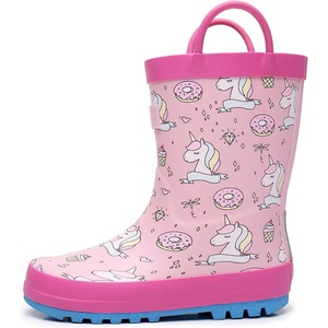 <span class=keywords><strong>Botas</strong></span> <span class=keywords><strong>de</strong></span> Lluvia Impermeables para Niños Pequeños con Asas Fáciles <span class=keywords><strong>de</strong></span> Poner, Lindas <span class=keywords><strong>Botas</strong></span> <span class=keywords><strong>de</strong></span> Goma con Estampado para Niños, para Jugar al Aire Libre y Días Lluviosos - Product Image 6