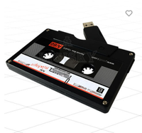 Clé USB personnalisée en forme de cassette audio, haute vitesse USB 3.0 30M/S 32GB 64GB 128GB, vente en gros de clés USB
