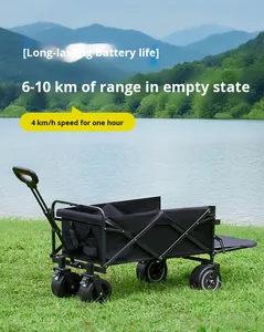 Electric Camping <strong>Cart</strong> Outdoor <strong>Folding</strong> Power Assist Reclining <strong>Hand</strong>-Pulled Picnic Trailer China - Product Image 6