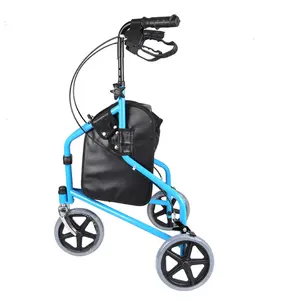 BQ5001A sedia a rotelle leggera pieghevole per deambulatore a 3 ruote per disabili