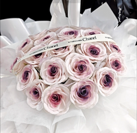 Offre Spéciale 25 pièces/boîte fleur artificielle savon Bouquet anniversaire fête de mariage décoration saint valentin cadeau boîte savon fleurs