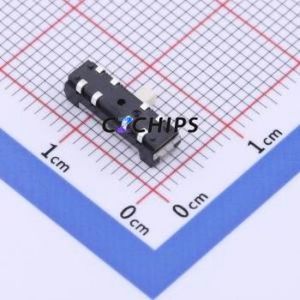 CL-SB-23A-11T Slide Switch Through hole Component THT Switch Double Pole Three Throw Rectangle Pin Header J-Lead Vertical Mount - Product Image 2