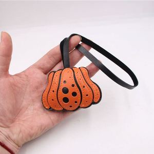 Hot Selling PU Leather Pumpkin KeyChain Cute Beautiful Halloween <b>Bag</b> <b>Charm</b> Fashion <b>Bag</b> Pendant Festival Gift - Product Image 3