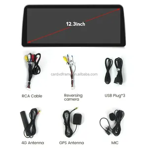 Tốt nhất bán 12.3 ''cảm ứng đầy đủ màn hình Android Bảng điều chỉnh xe đa phương tiện Player Stereo khung cho Toyota cũ RAV4 được xây dựng trong DSP GPS - Product Image 5