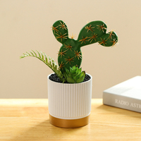 Nouvelles plantes succulentes d'intérieur en pot, verdure tropicale, cactus, bonsaï, fleurs artificielles 10-30cm, décoration intérieure