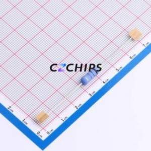 Résistance traversante MOR02SJ0102A10, composant traversant (THT), D4.5xL11.5mm, film d'oxyde métallique, 1kOhm, 5%, 2W - Product Image 2