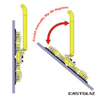 Elevador automático de vidrio con ventosas para carga, transferencia y manipulación de vidrio en línea de producción