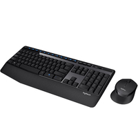 Ensemble clavier et souris sans fil Logitech MK345, taille standard, 2,4 GHz, longue durée de vie de la batterie, repose-poignets pour bureau, maison, PC