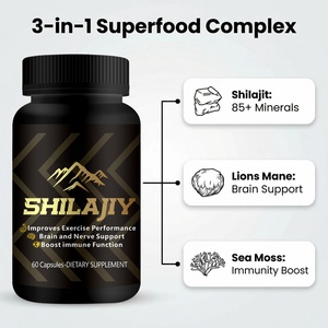 Cápsulas de Shilajit Puro del Himalaya de Marca Privada OEM, Suplemento Diario con Extracto de Melena de León, Musgo Marino y Loto de Nieve - Product Image 2