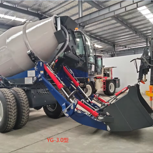 Equipo de construcción y construcción Mezclador de concreto diesel con máquina de bomba para <span class=keywords><strong>bienes</strong></span> raíces de construcción - Product Image 1