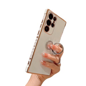 Fundas de teléfono suaves chapadas estilo ns para Samsung <span class=keywords><strong>Galaxy</strong></span> 21, fundas galvanizadas con borde de anillo para iPhone - Product Image 4