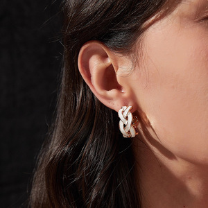 Eleganti Orecchini Intrecciati in Stile Francese per Donne, Gioielli Chic per Uso Quotidiano e Feste - Product Image 6