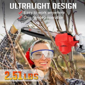 New Arrival 6 Inch One-Hand DIY 550W Rechargeable Lithium Battery Brushed Motor OEM <b>Mini</b> Portable <b>Chainsaw</b> <b>Mini</b> <b>Chainsaw</b> Cordles - Product Image 2