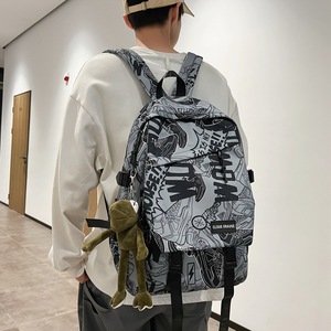 <b>Student</b> <b>Backpack</b> Large Capacity Graffiti Style 18 In Unisex School Education Spring 2024 - Product Image 2