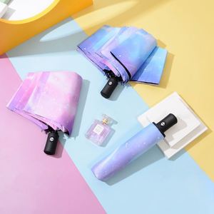 Parapluie pliable San Bito double usage à 6 baleines, grand format, renforcé, pour femme, commande manuelle, protection UV, pare-soleil - Product Image 1