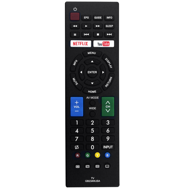 Replace GB234WJSA Waterproof Remote Control for Sharp Smart TV LC-32M3H LC-40M3H Anti-Shock Feature Fixed Supports Net/flix