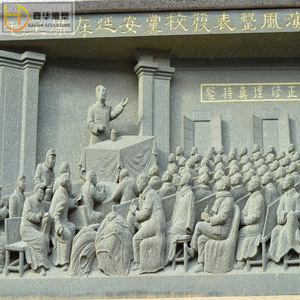 Mural de Relieve Jiahua, Arte de Pared en Piedra, Estilo Chino, Decoración Interior y Exterior - Product Image 4