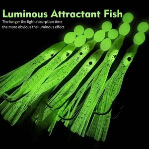 Ensembles <span class=keywords><strong>de</strong></span> pêche Sabiki au calamar lumineux pour la pêche en eau salée avec 6 hameçons pour la pêche commerciale - Product Image 2