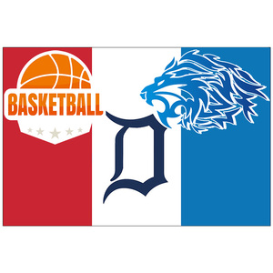 Ánh nắng mặt trời Tùy Chỉnh polyester mỏng màu xanh dòng USA đen trắng Polyester tùy chỉnh cờ hai mặt logo không có cực - Product Image 2