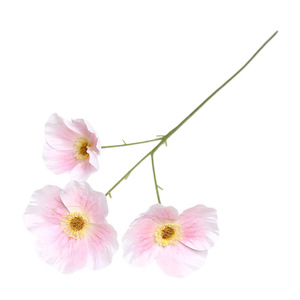 Fleur de pavot artificielle Lichao, branche unique, fleur en soie, décoration de mariage - Product Image 5