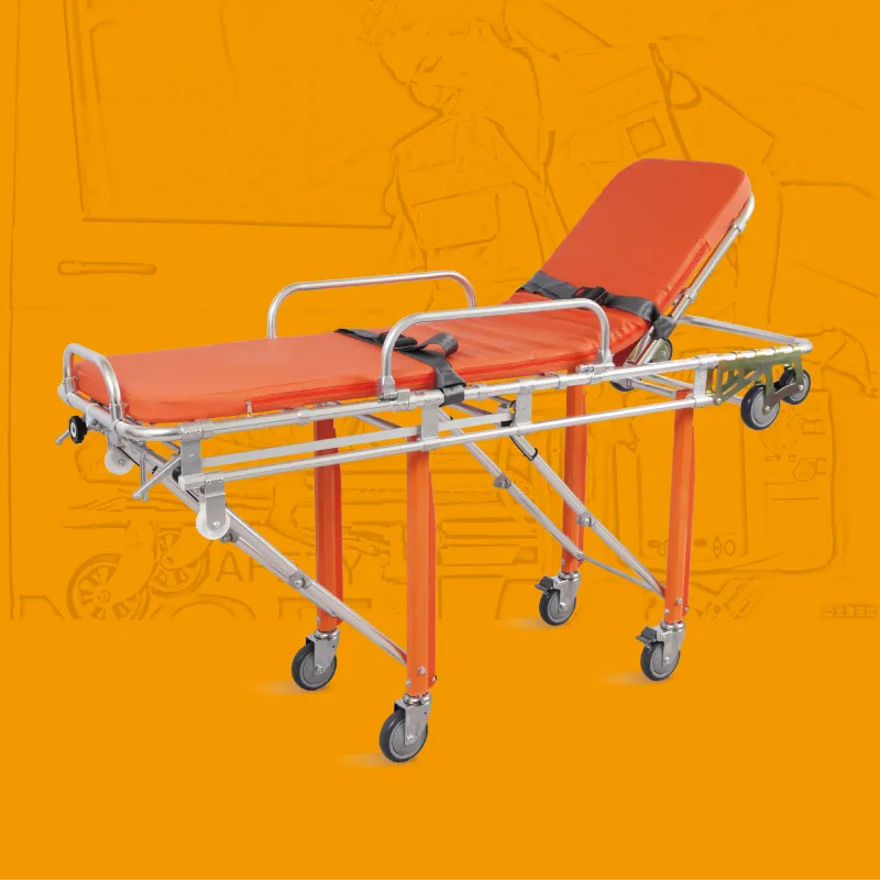Skb039 (c) hospital manual dobrável ajustável, aço inoxidável, ambulância de emergência, carrinho, fabricantes