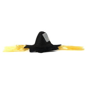 NAMSAN Pet Halloween <b>Hat</b> Adjustable Black <b>Straw</b> <b>Man</b> Costume For Cats Dogs Party Decor - Product Image 4