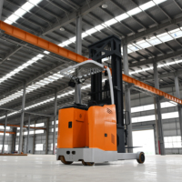 Carrello Elevatore Elettrico a Timone 48V CQD per Magazzini a Corsie Strette, Portata 1500kg-3000kg, Altezza di Sollevamento 4.5m-7m