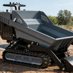 Mejor Precio Loncin 302cc Minidumper <span class=keywords><strong>de</strong></span> Orugas con Pala Autocargable Hidráulica, Carretilla Motorizada con Orugas <span class=keywords><strong>de</strong></span> Goma para Jardín - Product Image 1
