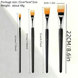 Pinceles especiales con forma de diente de sierra, pinceles texturizados para <span class=keywords><strong>acuarela</strong></span>, gouache, óleo y dibujo de paisajes en acrílico - Product Image 6