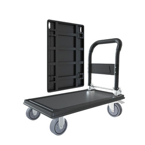 Heavy Duty Aluminium Four-<strong>Wheel</strong> Foldable <strong>Hand</strong> Truck Small Transport Trolley Cart Platform OEM Shopping Tools Luggage <strong>Dolly</strong> - Product Image 5