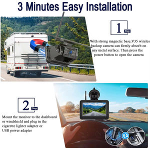 <span class=keywords><strong>Caméra</strong></span> <span class=keywords><strong>de</strong></span> <span class=keywords><strong>recul</strong></span> <span class=keywords><strong>sans</strong></span> <span class=keywords><strong>fil</strong></span> <span class=keywords><strong>rechargeable</strong></span> à aimant à énergie solaire avec moniteur <span class=keywords><strong>de</strong></span> <span class=keywords><strong>recul</strong></span> AHD 5 "pour camping-car camion remorque Rv - Product Image 2