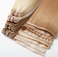 Extensions Remy Européennes Double Drawn Vierge à Cuticules Intactes, Tissage Papillon de Haute Qualité, Cheveux Humains Volume 12A, Vente en Gros Directe Usine