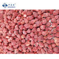 Sinocharm IQF buah segar, harga 500g 25-35mm stroberi Beku manis untuk yoghurt