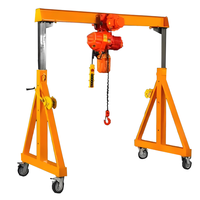 Grue à portique électrique portable légère de 5 tonnes/10 tonnes avec moteur au sol et télécommande