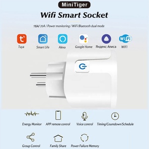 Manufacturer <strong>WIFI</strong> <strong>Plug</strong> Socket Tuya Smart <strong>Plug</strong> Energy Monitor 12A EU Smart <strong>Plug</strong> Socket Remote Voice Control by Alexa Google Home - Product Image 3