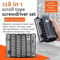 Kit de réparation 128-en-1 - Tournevis électrique sans fil magnétique - Ensemble d'outils de réparation pour téléphone portable