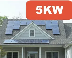 完整的太阳能混合系统屋顶地面安装25kw 10KW 20KW太阳能电池板5000w太阳能家用套件