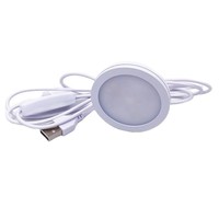 Lumière LED ultra-mince 5V USB à base de disque, blanc chaud RGB, petite, 50lm/W, pour armoire, design moderne, en plastique, chambre à coucher, durée de vie 30000 heures