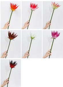 Bouquet de feuilles artificielles en latex vert style Corolla, décoration simple pour le sol du salon, ornement Phoenix - Product Image 3