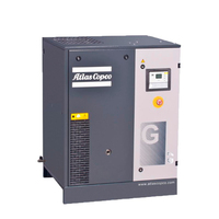 Compresseur d'air à vis à faible bruit Atlas copco GA37 37KW pour l'industrie mécanique