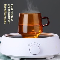 Mug à café en verre nordique à double paroi résistant à la chaleur, vente en gros directe d'usine, pour usage domestique, thé, lait