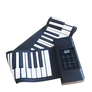 PD61 Tragbares E-Piano Faltbar 61 Tasten Flexible weiche elektrische digitale Roll-Up-Klaviermusik-Tastatur für Kinder