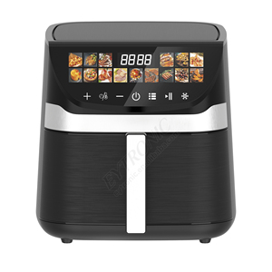 Nouvel appareil de cuisine 8L avec friteuse à air intelligente rapide, numérique, en acier inoxydable, pour la famille, OEM, saine, sans PTFE, 8L - Product Image 5
