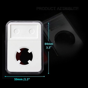 Boîte de protection en acrylique transparente personnalisée de 40 mm pour les supports de pièces de monnaie, boîte de présentation de qualité, boîte de protection pour pièces de monnaie avec étiquette laser - Product Image 2