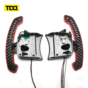 Palettes de changement de vitesse magnétiques en fibre de carbone TDD LED compatibles avec Fiat 500 / Abarth 500. Léger, inspiré des courses - Product Image 1