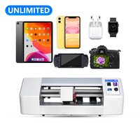 Máquina de Corte de Protectores de Pantalla de Hidrogel Teneth al por Mayor, Plotter de Película para Productos Móviles TPU TPH, Conexión WiFi Azul