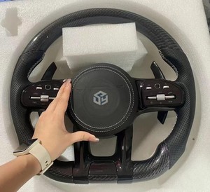Para Benz AMG GLC GLE CLA GLS GLB EQA EQB GTS <span class=keywords><strong>GT</strong></span> W205 W204 W206 W221 W222 W223 W213 W211 W219 volante de fibra de carbono LED - Product Image 4