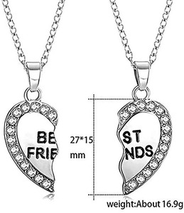 Collana Moda in Lega Placcata Oro e Argento per <span class=keywords><strong>Migliori</strong></span> Amiche, <span class=keywords><strong>Gioielli</strong></span> per Donne - Product Image 3