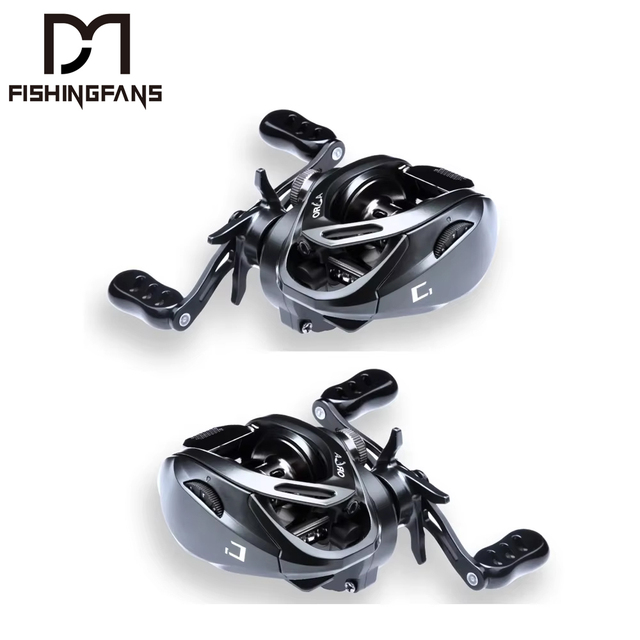 FISHINGFANS ORCA Saltwater Baitcasting Reel 5+1BB 7.2:1 Gear Ratio 8KG Max Drag Stream River Lake Fishing Reel